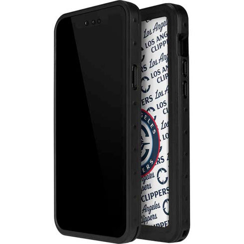 NBA Los Angeles Clippers Blast Text iPhone 15 Waterproof Case